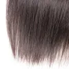 8a brasiliansk jungfru rakt mänskligt hår med stängning tillägg 3 buntar Straight Wave 4x4 Lace Closure Remy Weave