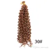 14 tum lång passion twist crochet hårförlängningar syntetisk vatten våg flätande hår böhmen flätor senegalese 100g / st