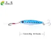 7PCS Metal Jig 30g/6.8cm 40g/7.8cm Fishing Lure Hard Lead Slice Heads Jigging Bait Spoon Tackle Fish Jigs Lures for Freshwater Saltwater