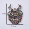 Fashion-Pattern Baroque Go Show Exaggeration Black Spider Brooch Night Shop Hollow Out Crystal Spider Brooch A911