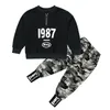 2pc Kids Big Boys Clothing Set Shots Moola Boy Top Brons Stails Suits Kids Camouflage Tracksuits для 3-12T T20070251X