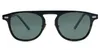 Marque Hommes Lunettes de soleil polarisées Gris / Vert foncé Lunettes de soleil pour femmes Plank Frame Lunettes de soleil Mode Vintage Shades Lunettes avec boîte