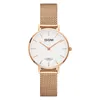 Смотреть Women Dom Top Brand Luxury Quartz Watch Casual Quartzwatch Кожаная сетчатая ремешка Ультра тонкие часы Relog G36G7M116891602742