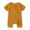 섹시한 바디 수트 여름 아이의 옷을 입은 유아용 유아용 아기 옷 장난 꾸러기 복장은 단단한 면화 신생아 아기 소년 여자 여자 옷 12 색
