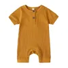 Tuta sexy Estate Abbigliamento per bambini Neonato Vestiti per neonati Pagliaccetto Tuta Abiti Cotone solido Neonati maschi Vestiti per ragazze 12 colori