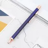 تصميم جميل ملون معدن قلم حبر جاف الطالب المعلم الكتابة هدية الإعلان التوقيع القلم الأعمال المكتبية اللوازم