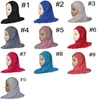 스카프 Mercerized 이슬람 어린이 Headscarf 소녀 어린이 간단한 소프트 Hijab 목도리 헤어 액세서리 Headscarf 클래식 디자인 10Colors