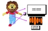 Пользовательский костюм Талисмана Льва добавляет логотип футболки и обувь оранжевого цвета