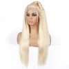 Ishow Brazilian Straight Human Hair Wigs Blonde 613 Lace Front Wig for Women All Ages Natural Color 8-26inch Peruvian Malaysian