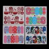48 stks / partij Xmas Halloween Lijm Nail Decals Sticker Water Transfer Nails Art Foils Wraps Gift Bat Skull Christmas Decoraties