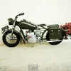SM Ferro Metal Cross-country militar motocicleta Toy Modelo, Ornamento Handmade retro, Kid presente de aniversário, Coleção, Decoração, SMT5105