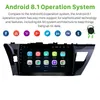 10.1 inç HD Touchscreen Android Araba Video Radyosu 2013-2015 için Toyota Corolla Arka Kamera DVR WiFi 3G ile