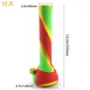 13.2'' silicone bong design Silicone Water Pipe Exquisite Silicone Beaker Bong Unbreakable Oil Rig with Glass Bowl,Silicone Downstem