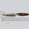 Couteau Santoku tranchant de 5 pouces, couteau Chef039s, outils en acier damas, couteau à légumes japonais, manche en bois de couleur avancée, couteau de cuisine2103471131