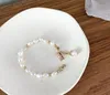 Wholesale-Designer Natural Freshwater Pearl Bracelet Irregular Pearls Gold Fashion Bracelets Jewelry Korea Style Hot Sale