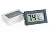 2019 Ny svart / vit FY-11 mini digital LCD-miljö Termometer Hygrometer Luftfuktighetstemperaturmätare i Rum Kylskåp Icebox