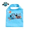 Cartoon Owl Shopping Bag Foldbara livsmedelsväskor Tote Owl Shape Shopping Väskor Återanvändbar vattentät förvaringsväska Köksorganisation G7563559