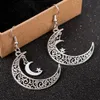 2020 nouvelle mode Vintage croissant de lune boucles d'oreilles pendantes à la main déclaration boucles d'oreilles femmes boucles d'oreilles