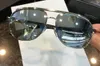 Homens antigo piloto Óculos de sol Óculos de prata tons de cinza Moda óculos des lunettes de soleil novo com caixa