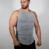 Hurtownia Nowa Marka Hot Fad Męska Zwykły Tank Top Muscle Cami Bez Rękawów Topy Topy Casual Solid O Neck Tops