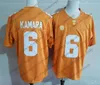 Custom Tennessee Wolontariusze #6 Alvin Kamara 16 Peyton Manning 1 Jason Witten 14 Eric Berry Orange Grey White 2019 NCAA Football Vols Jersey