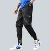 Uomini Camo Cargo Pants Hip Hop Ribbons Mens Streetwear Tasche Casual Pantaloni da joggers Pantaloni Maschile Abbigliamento moda Pantaloni Homme Pantaloni Homme