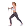 5pcs/set 120cm Yoga Pull Rope Resistance Bands Fitness Gum Elastic Bands Fitness Equipment Rubber Expander Workout Exercise Training Band