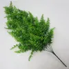 5 forks Artificial Pearls Fleshy green Vine Ivy branches wall Hanging Plastic Rattan plant fall home wedding decoration flowers GB145