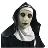 NUN-skräckmasken Halloween Cosplay Valak Scary Masks Latex Full Face Hjälm Demon Halloween Party Costume Props Mask GGA2509