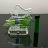 Chinese cabbage glass cigarette kettle with color belt base Wholesale Bongs Oil Burner Pipes Water Pipes Glass Pipe Oil Rigs Smoking