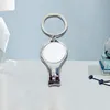 Sublimatie Sleutelhanger Nail Clippers Bottle-Opener met aluminium inzet voor DIY Personaliseer Foto's Warmteoverdracht Bieropener