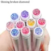 Disposable Eyelash Brush Tube Extender Makeup Eyebrow Brushes Separate Design Charming Diamond Bottom Mascara Stick Applicator