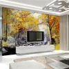 森の壁紙の風景油絵の背景の壁モダンな3 dの壁紙のための居間のための壁紙