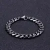 Rétro 316 Acier Inoxydable Brossé Lien Chaîne Bracelets Pour Hommes Biker Mat Main Chaîne Poignet Wrap Bracelets Pas Cher Bijoux