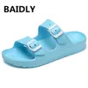 Kvinnor Gelé Skor Sommar Sandaler Kvinna Flat Skor Casual Ladies Slip på Tofflor Kvinna Godisfärg Öppna Toe Beach Sandals1