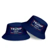 Donald Trump 2020 Fisherman Hat Håll Amerika Stora hinkar Sommar Mode Sunscreen Caps Party Hats Leverans 17Tyles RRA3136N