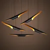 Чудес Светодиодные подвесные светильники блеск садовые чердак бамбуковая трубка для формы люстра для ресторанного бара столовая спальня дом