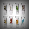 Handmade Pyrex Glass Bong Smoking Filter Mouthpiece Colorful Diamond Dry Herb Tobacco Cigarette Holder Pipes Bong Tips High Quality DHL Free