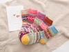 Autumn Winter Thick Warm Womens Socks Lovely Sweet Classic Colorful Multi Pattern Wool Blends Literature Art Style Cashmere Sock