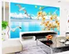 3d murals wallpaper for living room Outdoor landscape blooming rich wall