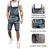 2019 Oversize Mode männer Zerrissene Jeans Overalls Shorts Sommer Hallo Straße Distressed Denim Latzhose Für Mann Hosenträger Hosen