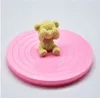 Mini Cake Plate Revolving Decoration Stand Platform Turntable Round Rotating Cake Swivel Christmas Baking Tool