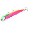 Hengjia 20pcs Popper Minnow cezbeder Deniz Peri Balıkçılık cazibesi 12.6CM 16.3g üst su yem 4 renk pesca pike balıkçılık ele kancalar