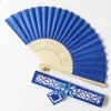 50pcs lot personalized folding hand fans wedding favours fan party giveaways with Exquisite gift box packaging285P