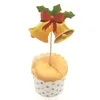 Gâteau De Noël Drapeau Partie Gâteau Plug-in Décoration Cerf Père Noël Cupcake Toppers DIY Décorations En Gros yq00819