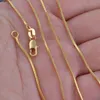 Exquisite 18K Genuine Jewelry Gold Filled Golden Chain Necklace 16-30 Inch