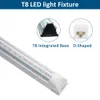 LED Grow Light Full Spectrum voor Hydroponic Indoor Plants Groeien Veg, Bloeiender Meer Licht met minder Power Triple Row D-Shape Tube