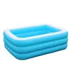 Accessoires 110x90x45cm pataugeoire à usage domestique pour enfants piscine carrée gonflable de grande taille conservation de la chaleur enfants gonflable