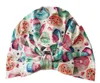 New Infant Neonate Cappello Bowknot Florals Copricapo Bambino Bambino Bambini Berretti Turbante Fiori Cappelli Bambini Cappello in cotone 6 colori 15376