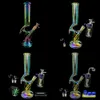 REANICE hookah Glass Smoke Pipe Bong Quartz In Bongs Thick Recycler Percolators Smoking Slides Screens Joint Stem Bubbler Holders Tubes Filters Rig